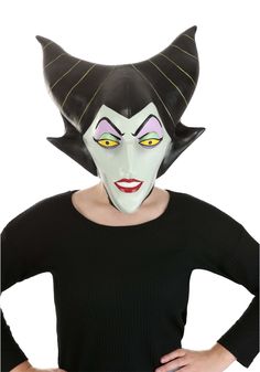 PRICES MAY VARY. Rubber Size: Standard Authentic Disney Design: Officially licensed Maleficent latex mask inspired by Disney's iconic Sleeping Beauty character. High-Quality Natural Latex: Crafted from premium quality natural latex for a realistic and durable finish. Full-Head Coverage: Covers the entire head, creating a complete transformation into Maleficent herself. Intricate Facial Features: Detailed design captures Maleficent's dramatic facial features, from her piercing eyes to her signatu Massive Dragon, Sleeping Beauty Characters, Maleficent Horns, Villain Costumes, Disney Maleficent, Head Mask, Disney Designs, Disney Sleeping Beauty, Costume Mask