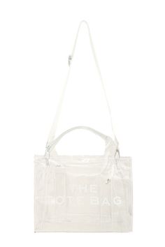 Transparent Clear Crossbody Tote Bag Introducing the Transparent Clear Crossbody Tote Bag: the perfect accessory for those who want to stay stylish and organized while on the go. With its transparent design and multiple compartments, this bag allows for easy retrieval of items and provides complete visibility, making it ideal for concerts, sporting events, and other public gatherings. Upgrade to this trendy accessory now and never worry about digging through a messy bag again. White Bags With Clear Strap For On-the-go, Clear Shoulder Bag With Clear Strap For Versatile Use, Clear Shoulder Bag With Clear Strap For Everyday, Everyday Clear Shoulder Bag With Clear Strap, Clear Travel Bag With Clear Strap, White Clear Plastic Bag With Clear Strap, Daily Use Clear Bag With Transparent Straps, Clear Bags With Transparent Straps For Everyday Use, White Shoulder Bag With Clear Strap For On-the-go