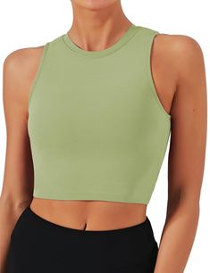 PRICES MAY VARY. Padded sports bra with removable pads for convenient adjustment. Made with high-quality nylon material with an added spandex elastic fiber which is thick but soft, sweat-wicking and not to shrink. This sleeveless crop top is pullover designed with no clasps or hooks, well constructed and seamed to be durable.High neck for added coverage. Yoga bra combine fashion, function and performance. Suitable for yoga, Pilates, fitness and any other types of exercises and workouts, or as th Chest Yoga, Exercise Running, Yoga Tank Top, Workout Tops For Women, Yoga Sports Bra, Yoga Tank, Workout Crop Top, Yoga Tank Tops, Crop Top And Shorts