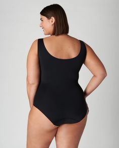 A sleeveless plus size top to transform your workwear and everyday outfits Compressive Full Coverage Seamless Bodysuit, Black Stretch Smoothing Bodysuit, Black Second-skin Full Coverage Swimwear, Black Compressive Full Coverage Bodysuit, Black Seamless Second-skin Shapewear, Black Second-skin Seamless Shapewear, Black Full Coverage Second-skin Shapewear, Black Sleek Micro-elastic Shapewear, Sleek Micro-elastic Black Shapewear