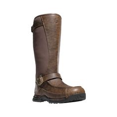 Danner Sharptail GORE-TEX Snake Boots offer the performance of hunting boots, with extended height and ultra-durable woven materials for 360 snake bite protection. These 100% waterproof boots are made of full-grain leather and 900 denier nylon uppers, with GORE-TEX liners to keep out moisture while remaining highly breathable. Removable Ortholite foot beds offer cushioning, and back gussets with adjustable buckles give the pull-on boots a custom fit. The Terra Force platform offers stability wit Rugged Hunting Boots For Fall, Insulated Western Style Waterproof Boots For Outdoor Work, Functional Leather Hunting Boots, Insulated Leather Hiking Boots For Hunting, Rugged Durable Waterproof Boots For Hunting, Durable Rugged Waterproof Boots For Hunting, Leather Boots For Hunting In Fall, Rugged Weatherproof Hunting Boots, Durable Brown Hunting Boots