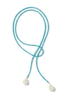 3MM stabilized turquoise gemstones AA 14-18MM baroque freshwater pearl gold-filled metal can be worn multiple ways---as shown with our leather and pearl long necklace Luxury Adjustable Long Necklace Jewelry, Luxury Adjustable Lariat Jewelry, Luxury Long Adjustable Necklace, Luxury Turquoise Gemstone Beads Necklace, Adjustable Lariat Jewelry With Gemstone Beads, Elegant Lariat Necklaces Hand Knotted, Adjustable Baroque Pearl Jewelry With Natural Stones, Baroque Pearl Lariat Necklace With Pearl Charm, Elegant Hand Knotted Lariat Jewelry