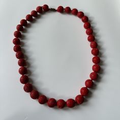 Vintage Cinnabar Knotted Hand Carved Beaded Necklace Signed Silver Wearable Treasure Condition Gently Used / Excellent Condition Very Light Scuff Marks / Due To Storage & Being A Preowned Item. Please Look At Pictures Closely / Zoom For Details Sorry No Trades Or Modeling In This Item Reasonable Offers Considered Via The Offer Button. 1000+ Available Listing, Bundle And Get 10% Discount :) Please Ask All Questions Prior To Purchasing, Thank You! Womens Jewelry Necklace, Vintage Ladies, Hand Carved, Vintage Jewelry, Beaded Necklace, Jewelry Necklaces, Carving, Women Jewelry, 10 Things