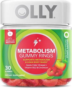 Gummy Rings, Lipid Metabolism, Apple Cider Benefits, Improve Metabolism, Belly Fat Burner Drink, Health Vitamins, Fat Burner Drinks, Lean Body