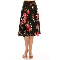 Product Description: Step into style with this Floral Print A-Line Midi Skirt, a perfect blend of elegance and modern fashion. This skirt features a charming floral print that adds a touch of femininity to your outfit. The paneled design creates a flattering silhouette, while the A-line cut offers a graceful flow and movement. The banded waist ensures a secure and comfortable fit, making it a versatile piece for any occasion. Whether you're dressing up for a special event or keeping it casual, t Moa Collection, Leopard Print Skirt, Work Wear Women, Women Midi, Fall Skirts, Red Outfit, Summer Skirts, Modern Fashion, Printed Skirts