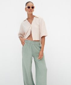 Gauze Pant Gauze Pants Outfit, Cotton Gauze Pants, Gauze Pants, Knit Outerwear, Swimsuit Dress, Gauze Fabric, Kids Pants, Denim Leggings, Crop Top Blouse