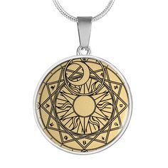 "This witchcraft Celestial necklace Is the Perfect Gift Whether for Yourself or a Loved One. Explore all our Witchcraft jewelry here: https://www.etsy.com/in-en/shop/SymbolicPresent?ref=seller-platform-mcnav§ion_id=22613465 ➜ Our jewelry is made of high-quality surgical steel with a shatterproof liquid glass coating and an 18k gold finish option. ➜ Engrave onto the back of the witchcraft Celestial pendant your loved one's name, your wedding date, an anniversary, or anything else you want to reme Mystical Pendant Charm Necklace As Gift, Mystical Medallion Necklaces With Engraving, Mystical Engraved Medallion Necklaces, Mystical Medallion Necklace Engraved, Mystical Medallion Engraved Necklace, Symbolic Moon Phase Medallion Necklace, Mystical Healing Round Pendant Necklace, Symbolic Medallion Necklace With Moon Phase, Gold Necklace With Sun And Moon Design