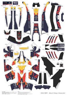 the decal sheet for the red bull racing team's new motorcycle liverys