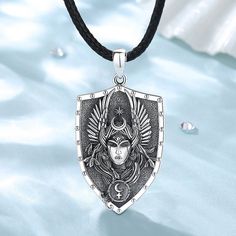 Adorn yourself in the exquisite Lilith Moon Goddess Necklace for undeniable Pagan allure! Crafted with 925 Sterling Silver and free of nickel, lead, and cadmium, this piece ensures your health and comfort with long-term wear 💎 Pendant Size : 40.7*21.9mm；Weight:7.91g; Chain size: 18 inch ( 46cm) ,Chain width 1.1 mm Package: Package Included (To Choose one of 3 Different Sets) 1. 1x Only Pendant+1x Silver Cloth+1*Box 2. 1x 18 inch chain +1x Pendant +1x Silver Cloth+1* Box 3. 1x 20 inch chain +1x Triple Goddess Jewelry, Hecate Wheel, Lilith Moon, Witchcraft Jewelry, Jewelry Witchcraft, Hecate Goddess, Moon Goddess Necklace, Pagan Necklace, Wiccan Necklace