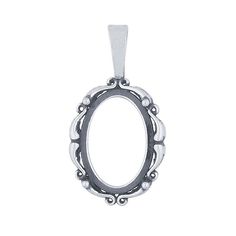 This sterling silver pendant mounting holds one 14 x 10mm oval cameo or cabochon in a 4-prong mounting. It features a raised, tapered scroll design and a narrow tapered bail that complements the design of the mounting. The pendant has an oxidized finish to bring out the details. The mounting features a flat, open base; the open back makes it lightweight and comfortable to wear. Set your cameo or cabochon into the mounting, then burnish the prongs over the stone to secure it in place. Beat It, Blue Topaz Stone, Scroll Design, Cabochon Pendant, White Jewelry, Topaz Stone, Domed Ring, Jewelry Business, Metal Style