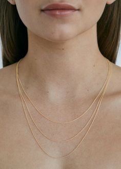 Necklace chains date back to 2500 BC, when the Ancient Egyptians threaded gold and silver together.The Rolo Chain is a wardrobe staple. Use her to hang your grandmother's favorite pendant, or wear layered with our Pico Link Chain.Want a bolder look? Shop our coveted Box Chain Necklace.Model is wearing a 20" Rolo Link Chain Necklace. 14k solid gold—always Weight: Approx 1.3g Width: 1.2mm Spring clasp closure Pendants sold separately We offer custom sizes upon request. You can add a custom necklac Necklace Model, Fall Rings, Gold Baroque, Ancient Egyptians, Box Chain Necklace, Link Chain Necklace, Broken Chain, Rolo Chain, Custom Necklace