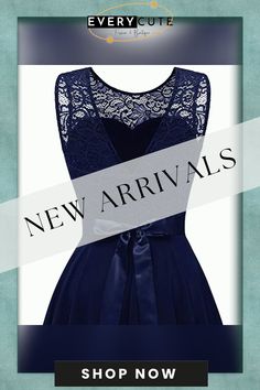 Navy Blue Lace Splicing Sleeveless Party Dress with Belt Sleeveless Party Dress, Belt Women, Lace Splicing, Dress With Belt, Dresses Evening, Women Dresses, Blue Lace, Evening Dresses, Party Dress