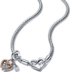 Silver Jewelry With Removable Heart Pendant Charms, Elegant Valentine's Day Dangle Charms, Silver Charm Necklaces For Valentine's Day With Dangling Charms, Elegant Dangle Charms For Valentine's Day, Elegant Jewelry With Removable Heart Charms, Elegant Heart Pendant Jewelry With Removable Charms, Elegant Heart-shaped Dangling Charms, Elegant Snake Chain With Dangling Charms, Elegant Heart Shaped Dangling Charms