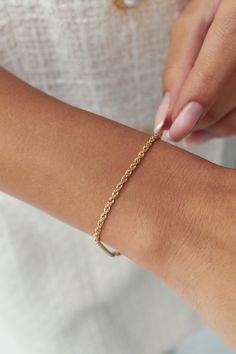 14k Real Gold Rope Chain Bracelet, 2.3 mm Rope Chain, Twisted Chain Bracelet, Men, Woman Stacking Bracelet, Diamond Cut Bracelet Material: Gold Karat: 14 K (585) Weight : 1,3 Gr Perfect piece for every day look that can be used alone.Bracelet Includes a lobster clasp to uphold strength and comfort. This bracelet is made with real 14k gold and is stamped with the appropriate 14k metal stamp 585. The perfect birthday or holiday (Valentines Day, Hanukah, Christmas, Mothers Day...etc.) gift! Feel Free to connect with us via social media PIN IT PINTEREST FOLLOW on INSTAGRAM - @fiemma  LIKE IT on FACEBOOK - @fiemmajewellery Want to Check Out More from Our Sections FİEMMA http://www.etsy.me/3ukWhje Gold Rings http://www.etsy.me/39E9NGS Gold Necklaces http://www.etsy.me/31NdjtO Gold Bracelets http Rope Chain Bracelet Gold, Classic Gold Bracelet With Rope Chain, Classic Gold Rope Chain Bracelet, Minimalist Rope Chain Bracelets, Minimalist Rope Chain Bracelet For Everyday, Minimalist Rope Chain Bracelets For Everyday, Classic 14k Gold Bracelet With Rope Chain, Classic Gold Bracelets With Rope Chain, Classic Rope Chain Bracelet Jewelry