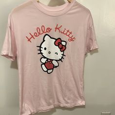 Adorable Hk Tee! So Soft! New And Never Worn. Graphic Is Perfect. No Cracks Or Lifts. Great Colors!! Sanrio Pink, Take My Money, Cat Tee, Cat Shirts, Sleepwear Women, Hello Kitty, Kitty, Womens Tops, Tops & Tees