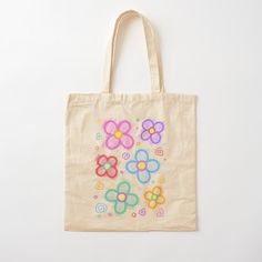 100% cotton reusable shopping carry bag with digital print on one side. Crayon Flower, Tote Bag Pattern, Cotton Tote Bag, Carry Bag, Carry On Bag, Cotton Tote Bags, Flower Pattern, Bag Sale, Flower Patterns