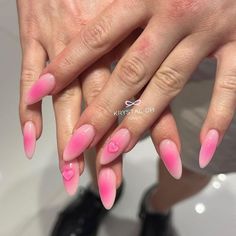 Pink Nails For Valentines Day, Pink Valentines Aesthetic, Valentines Day Pink Nails, Valentines Day Short Nails, Short Nails Valentines Day, Short Nails Valentines, Nails Nyc, Rave Nails, Nyc Nails