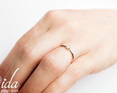 14K Rose Gold Engagement Ring ; a minimalist solitaire diamond engagement ring for stylish women...It is also a lovely promise ring for her. We handmade each piece with care and love ♡ ★ PRODUCT DETAILS; Gemstone Size: 3mm round cut diamond (Color G; clarity VS) Material Options: 14K (White Gold - Rose Gold - Yellow Gold) Size Options: All ring sizes ★ HOW TO PLACE YOUR ORDER; Please select your preffered material and size from the menu during check out. ★ PROCESSING & SHIPPING *We ship to w Dainty Solitaire Birthstone Ring For Proposal, Delicate Solitaire Diamond Ring For Proposal, Dainty Solitaire Ring For Proposal, Delicate Solitaire Ring For Proposal, Minimalist 14k Gold Proposal Rings, Minimalist Brilliant Cut Rose Gold Diamond Ring, Minimalist Brilliant Cut Ring For Proposal, Rose Gold Diamond Ring With Tension Setting For Promise, Rose Gold Diamond Promise Ring With Tension Setting