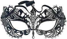 Adjustable Black Fantasy Mask, Fantasy Black Mask For Masquerade, Gothic Evening Masquerade Eye Mask, Fantasy Masks And Prosthetics For Costume Party, Gothic Eye Mask For Evening Masquerade, Black Masquerade Mask For Cosplay And Mardi Gras, Gothic Masquerade Eye Mask, Gothic Style Masquerade Eye Mask, Gothic Eye Mask For Masquerade