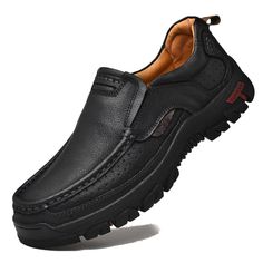 PRICES MAY VARY. The unique vent design and foam padding around the ankles make your feet more dry and comfortable. This casual shoes has a genuine leather upper (cowhide),to give you a better experience of its durability. Memory Foam comfort insole shares the pressure of the foot during long standing and walking. This slip on shoes has a soft and lightweight rubber outsole that provides enough traction. NOTE:Please refer to the size chart of the product description for correct purchase.If the s