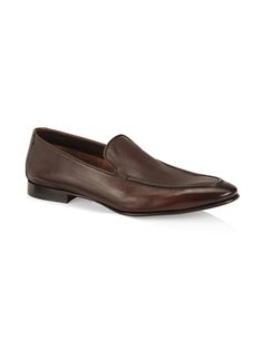 These polished loafers are constructed of luxe flat grain leather. Leather upper Almond toe Slip-on style Leather lining Leather sole Made in Italy Leather Loafers, Online Purchase, Sale Items, Leather Upper, Almond, Grain, Loafers, In Italy, Slip On