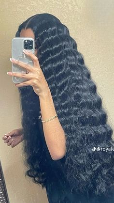 Two Part Quick Weave, 50 Inch Wig, Crimps On Natural Hair, Crimped Sew In, Crimp Sew In, Middle Part Curly Quick Weave, Tracks Hairstyles Sew Ins Black Women, Breezy Wave Quick Weave, Leave Out Styles