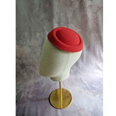 Molded faux felt pillbox style fascinator hat base in pretty lipstick red that measures 6.5" x 5.5" - and has a contoured shape to fit on the head. Low side is approximately .75" and the higher side is approximately 1.5". Just attach an alligator clip inside or an elastic to make this a breeze to wear. A cute little base ready for your next DIY millinery project. Easy to decorate with many of the flowers and leaves available in my shop! (PLEASE NOTE this is a FASCINATOR SIZE HAT BASE not a finished hat and it will not stay on your head without clips, headband, or bobby pins!)  Listed separately in other colors too... See them at www.etsy.com/shop/apinkswan Diy Millinery, Pretty Lipstick, Felt Fascinator, Royal Blue Fascinator, Blank Hats, Millinery Supplies, Hat Base, Fascinator Hat, Lipstick Red