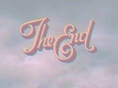 the end logo is shown against a cloudy sky