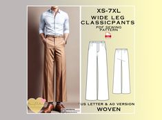 an image of a man wearing slacks and pants with the words xs - 7xl