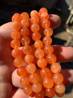 Red/orange agate stretchy round 8mm bracelet Orange Accessories, Orange Peels, Sleepaway Camp, Beaded Dog Collar, Orange Jewelry, Orange Fits, Orange Bracelet, Christmas Board, Orange Agate