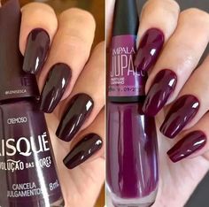 Wine Nails, Manicure E Pedicure, Green Nails, Nude Nails