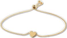 Adjustable Gold Bracelet For Valentine's Day, Elegant Heart Bracelet With Adjustable Chain, Valentine's Day Gold Bracelet With Adjustable Chain, Dainty Yellow Gold Jewelry With Sliding Knot, Elegant Yellow Gold Bracelets With Sliding Knot, Gold Heart Bracelet With Sliding Knot, Formal Gold Bracelet For Valentine's Day, Elegant Yellow Gold Bracelet With Sliding Knot, Yellow Gold Heart Bracelet For Mother's Day