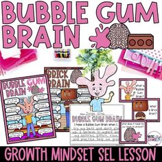 the bubble gum brain activity pack is shown