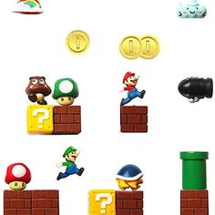 an image of mario and luigi's friends on the nintendo wii game platform with coins