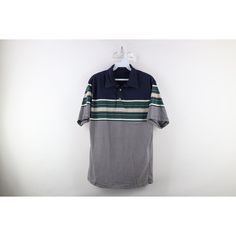 Vintage 90s Streetwear Mens Small Faded Striped Color Block Collared Polo Shirt Mens Polo Stains on pocket. Color faded Mens size Small (no tags, see measurements) Measurements are: 19 inches underarm to underarm 28 inches top to bottom Multicolor Cotton Blend US Shipping is FREE, Canada is $15 and International is $24 Check out my other items in my store! Y2733 Retro Gray Short Sleeve Top, Retro Gray Cotton Tops, Gray Retro Cotton Top, 90s Cotton Collared Tops, 90s Collared Tops For Streetwear, Vintage Polo Collar Top With Relaxed Fit, Vintage Striped Polo Collar Tops, Vintage Striped Short Sleeve Polo Shirt, Vintage Summer Shirt With Polo Collar