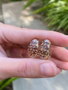 Total Weight: 5.8 grams  Length: 19.8mm Width: 8.7-4.7mm Tourmaline: 4x2.5mm Diamonds: Under 1mm, very small Condition: In great condition showing little wear with no damage. All metal has been thoroughly checked with an Olympus XRF spectrometer. It is guaranteed 14k gold. All our jewelry is properly washed and disinfected to ensure customers get clean items with every order.  Returns accepted but may be subjected to a restock fee.  Please message with any questions:) Jewelry Real, Estate Jewelry, Halloween Shopping, Tourmaline, Gold Diamond, Jewelry Earrings Dangle, Dangle Drop Earrings, Dangle Earrings, Jewelry Earrings