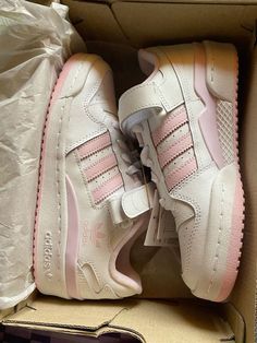 Not mine!! Coquette Tennis Shoes, Coquette Trainers, Adidas Forum Low Pink, Coquette Sneakers, Shoes Coquette, Adidas Forum Low, Pretty Sneakers, Forum Low, Trendy Shoes Sneakers