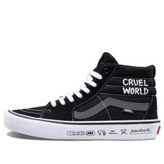 Swaggy Clothes, Vans Sk8 Hi Pro, Vans Shoes Fashion, Vans High Tops, Black White Sneakers, Mens Vans Shoes, Sk8 Hi Vans, Mobil Drift, Sneakers Vans