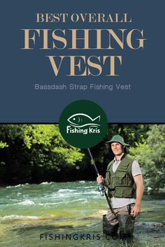 the best overall fishing vest for bassash, strap fishing vegets by fishing kids