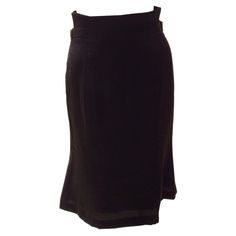 This Matsuda Archive skirt shines in a beautiful black rayon and falls to a tulip hem. The high-waisted style zips up the back and has side buckles, allowing for a a more personalized fit. High Waist Fashion, A A, High Waisted Skirt, Pencil Skirt, Zip Ups, High Waisted, Fashion Outfits, Skirt, Clothes