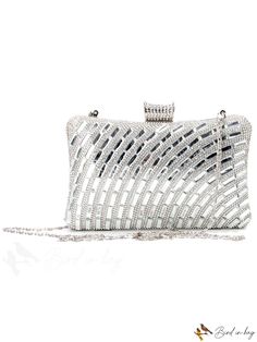 BirdinBag - 2023 Evening Bag: Elegant Womens Handbag for Banquets, with Stylish Chain Silver Handbag, Womens Handbag, Bag Elegant, Print Box, Evening Handbag, Chain Bag, Box Bag, Black Box, Mini Fashion