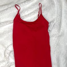 Kohls Red Tank Top Size Small New W Tags Red Cami Tank Top For Beach, Trendy Red Camisole Tank Top, Trendy Red Camisole Top, Red Seamless Top For Spring, Red Spaghetti Strap Beach Top, Red Camisole Tank Top For Spring, Red Spaghetti Straps Tank Top For Spring, Red Cotton Cami Tank Top, Red Stretch Camisole Tank Top