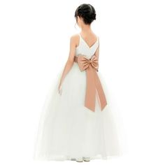 This gorgeous tulle dress features a V-neck draped bodice with supporting straps. The waistline is delicately decorated with a tiebow sash. The back of the dress has zipper closure and ties with satin sash beautifully. The elegant tulle skirt has 6 layers, top 3 layers are made of tulle. 4th is layer of soft satin, 5th layer is a netting attached to the 6th layer for additional fullness, the 6th layer is a satin lining to bring comfort to your little girl while wearing the dress. Size: 10.  Colo Draped Bodice, Bridesmaid Flower, Satin Sash, Bridesmaid Flowers, Kids Outfits Girls, Flower Girl Dress, 3 Layers, Tulle Dress, Girl Dress