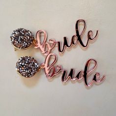 Nwt! Rose Gold Color Bride Earrings With Beautiful Sparkly Stud Base. Perfect For Bachelorette Parties And Honeymoon. Great Gift For The Bride! Gold Bride Earrings, Bride Earrings Gold, Rose Gold Bride, Gift For The Bride, Bride Earrings, Bachelorette Parties, Rose Gold Color, Earrings Color, Bride Gifts