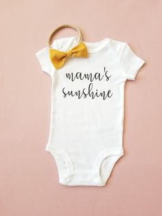 Mama's Sunshine Baby Onesie