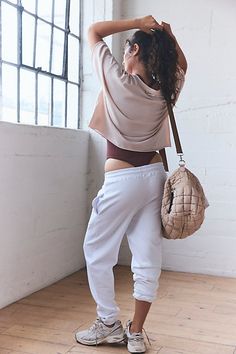 These essential joggers are a must-have for your daily workout commute, featuring a soft terry fabrication with a flattering high-rise silhouette. **Fit:** Relaxed fit; high-rise; ankle length **Features:** Soft, terry fabrication; elasticated waistband with drawstring; elasticated cuffs; side seam pockets; high-rise **Why We | Wanna Play Joggers by FP Movement at Free People, White, XS Relaxed Stretch Sweatpants For Everyday, Athleisure Joggers For Everyday Fall Wear, Fall Athleisure Joggers For Everyday, Everyday Athleisure Joggers For Fall, Spring Everyday Joggers With Ribbed Waistband, Stretch Athleisure Sweatpants For Everyday Wear, Sporty Sweatpants For Everyday Spring Wear, Sporty Sweatpants For Spring, Spring Athleisure Joggers For Everyday