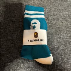 Bape Ape Head Socks Brand New Make A Offer Will Ship Out Next Day Head Socks, Bape Ape, Shark Socks, Head Sock, Bape Shark, Purple Socks, Grey Socks, Retro Streetwear, Japanese Kanji