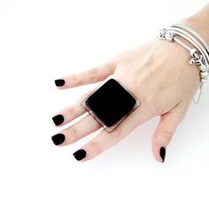 This Statement Rings item by StudioLeanne has 701 favorites from Etsy shoppers. Ships from Australia. Listed on 04 May, 2024 Black Minimalist Jewelry For Everyday, Modern Black Rings For Party, Modern Handmade Rings For Party, Modern Black Party Rings, New Year Fashion, Big Ring, Glass Ring, Black Ring, Big Rings