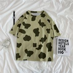 Cow print T-shirt - Shoptery Aesthetic clothes Commuter Style, Spring T Shirts, Kawaii Harajuku, Autumn T Shirts, Oversize Casual, Streetwear Tops, Next Clothes, Harajuku Fashion, Cow Print