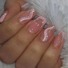 PRICES MAY VARY. 【10 Minutes Nails at Home】We ROFIBUT have unique french designs and highest quality nails. You can make yourself a nail art in a few minutes at home with our product. Come and get enjoy with ROFIBUT Nails. 【Soft & Flexible】Made with soft gel, our brown white french tip false nails are gentle on your nail beds and feel like real nails. They fit the nail bed perfectly with a seamless cuticle line. 【Package Included】24pcs glossy pink french tip false nails, jelly glue, a wooden sti Deluxe Nails, Bday Nails, Easy Nails, Summery Nails, Pink Acrylic Nails